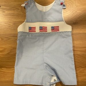 Stichy Fish American Flag Jon Jon Shortall - Size 18 months